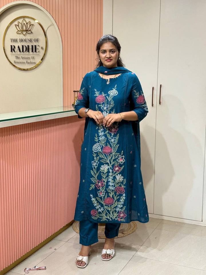 Mul Cotton Collection with Embroidery work (Cotton Lining)| R181