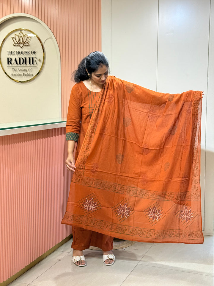Khadi Cotton Collection with Hand Paint | R210