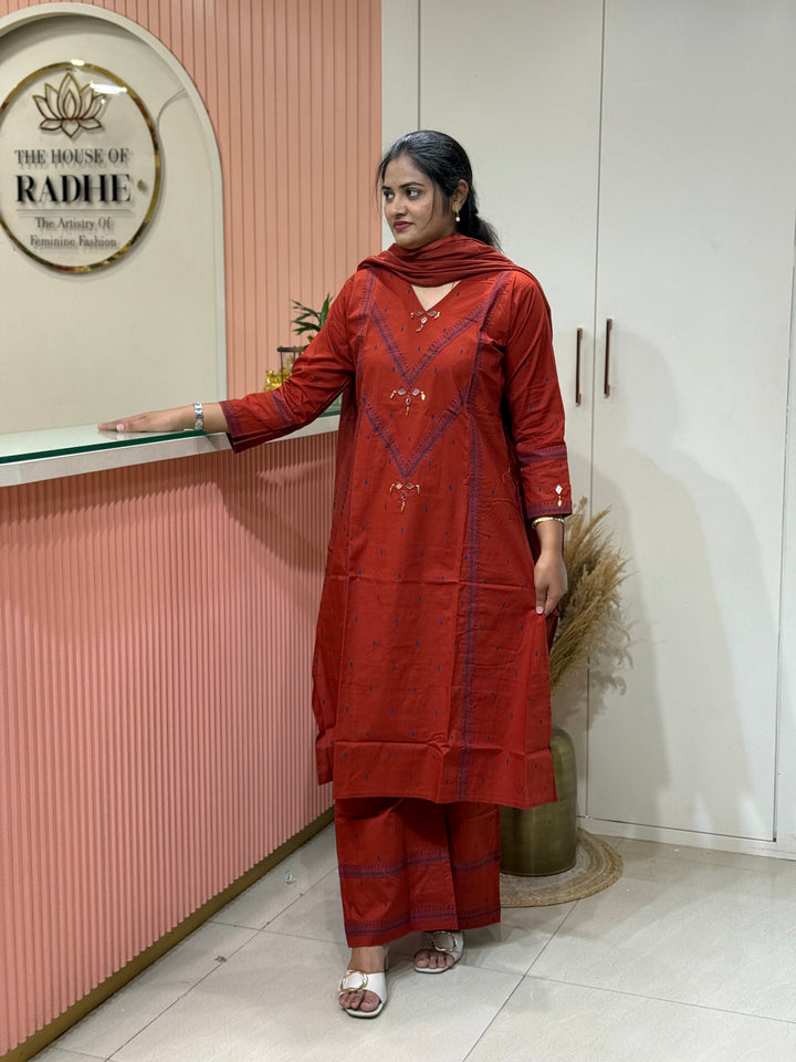 Cotton collection with Real Mirror work | R210