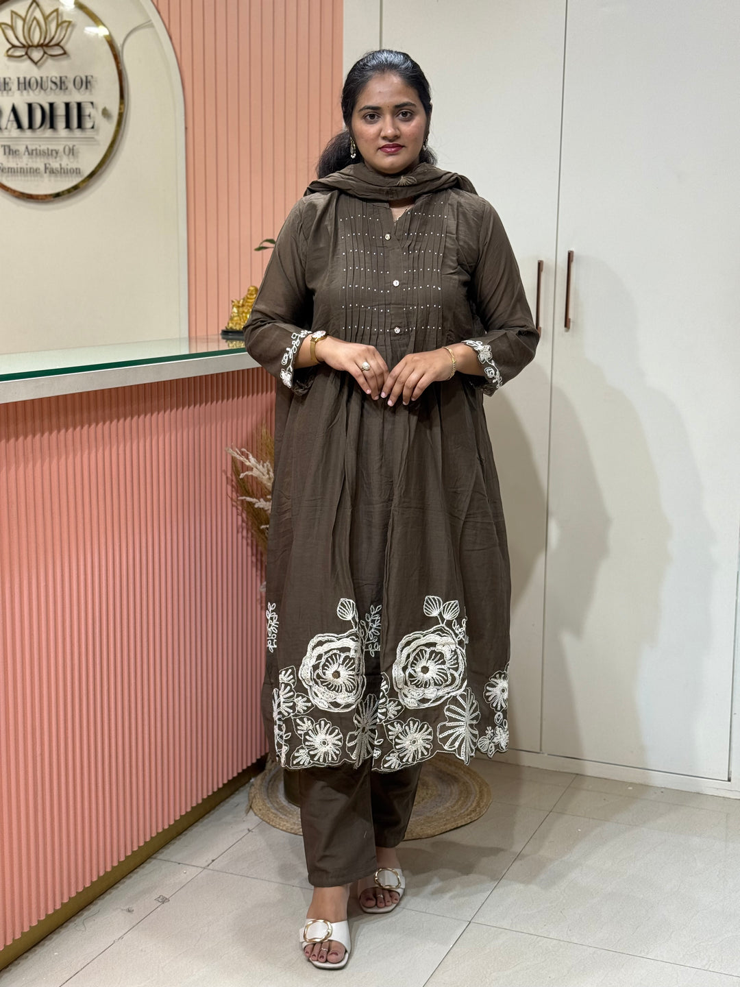 Pure Mul Cotton Collection with embroidery Work ( Cotton Lining) Extra Soft Fabric | R190