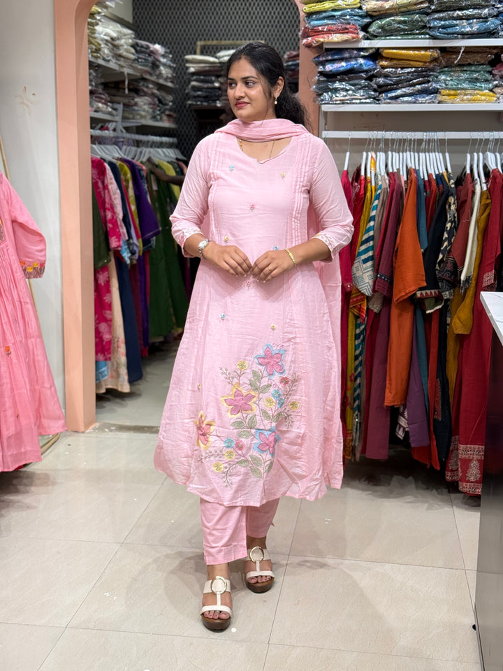 Mul Cotton Collection with Embroidery work (Cotton Lining)| R150