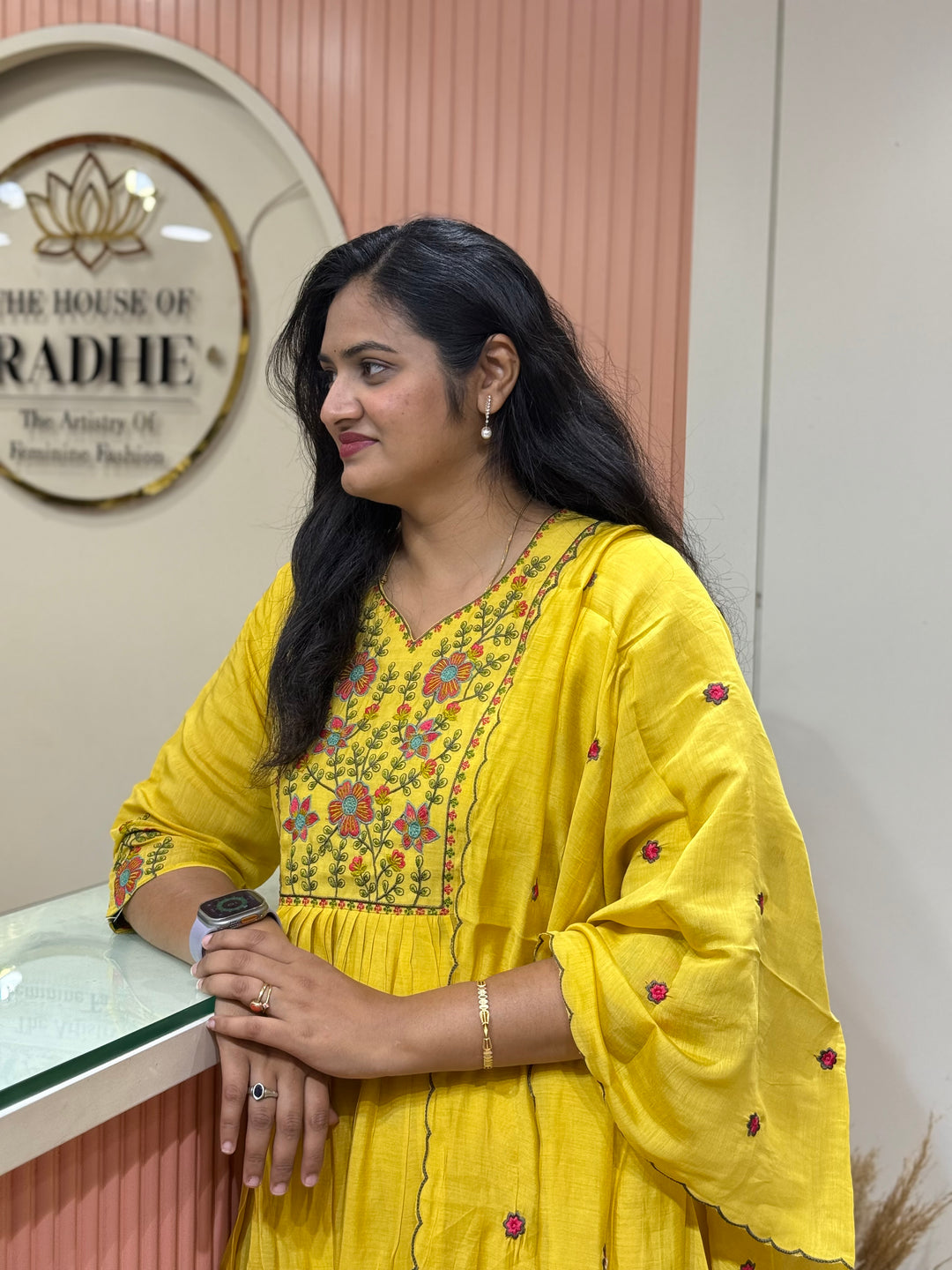 Mul Chanderi Collection with Embroidery work (Cotton Lining)| R204