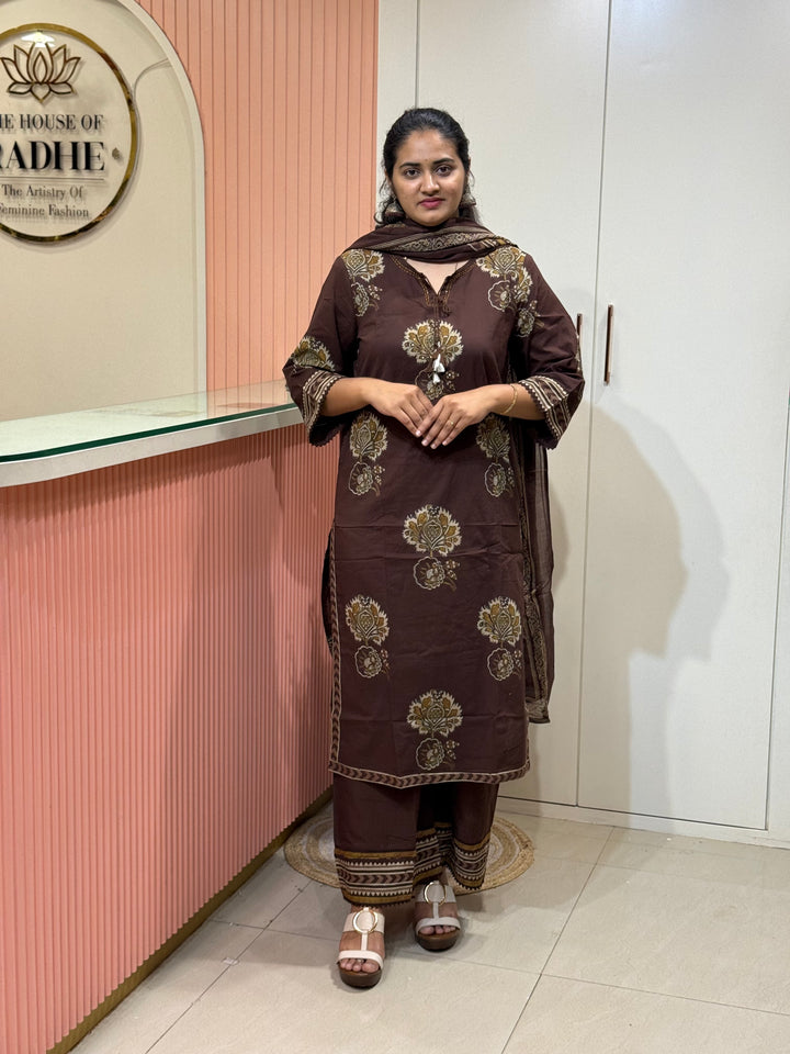 Premium Cotton 3 Pcs Kurta Set | Trending Summer Collection | RADHE101