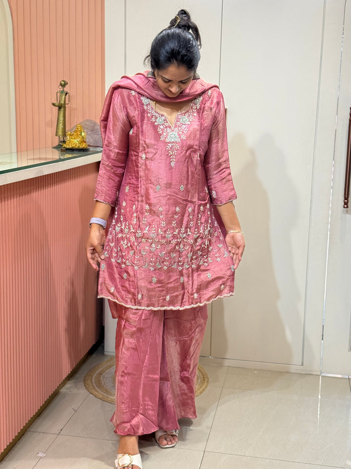 Pure Tissue 3 Pcs Set Heavy Hand Work -RADHE34