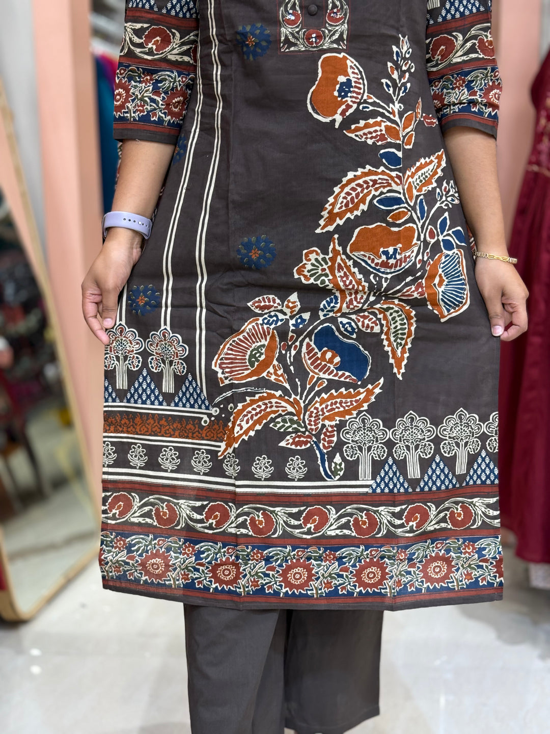 60-60 Cotton 3 Pc Kurta Set | R156
