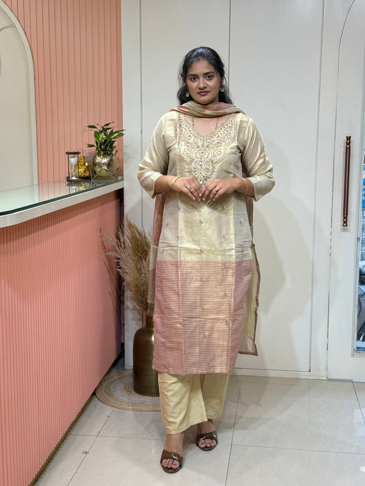 Pure Tissue Collection | Neck Handwork &amp; Beautiful Dupatta | R148