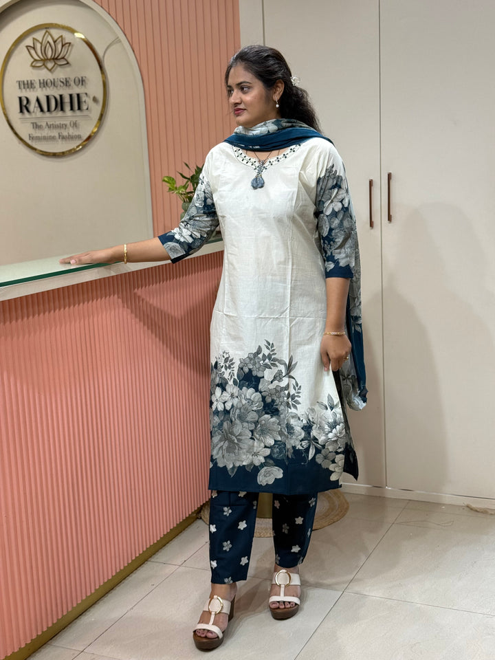 Cotton Collection with Beautiful Print with Full Length Cotton Dupatta | R230