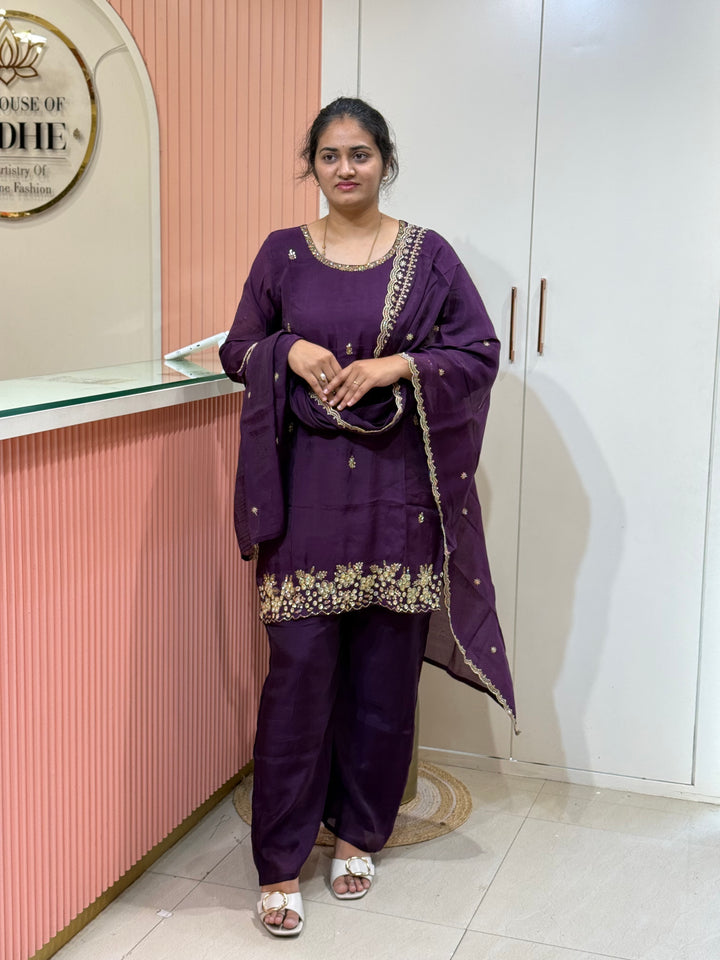 Mul Chanderi 3 Pcs Suit Collection |R138