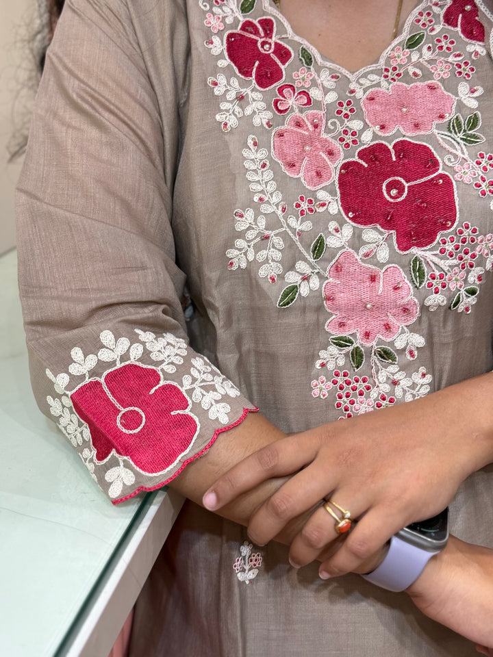 Mul Chanderi Collection with Embroidery work  | R208