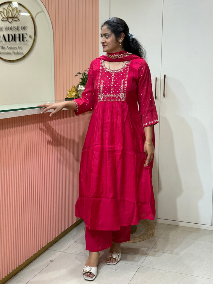 S Mul Chanderi with Kail Pattern | R214