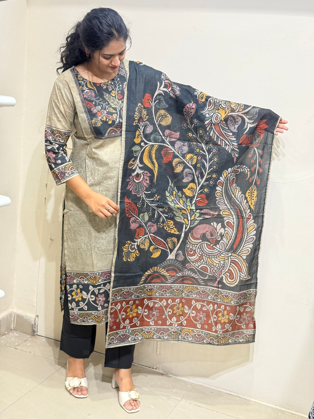 60-60 Cotton Printed 3 Pc Kurta Sets – Premium Soft Collection | R163