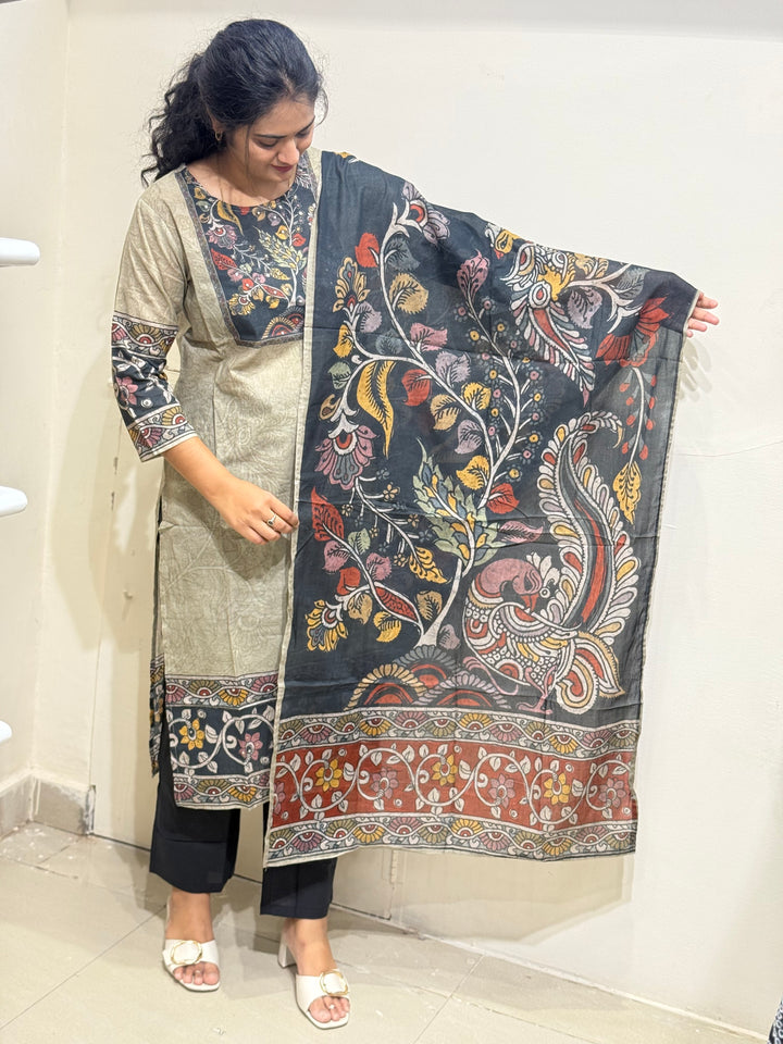 60-60 Cotton Printed 3 Pc Kurta Sets – Premium Soft Collection | R163