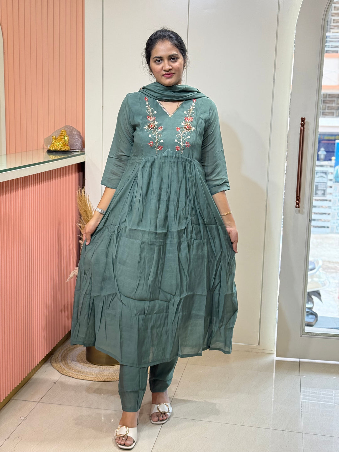 Mul Chanderi Silk Kali Pattern Collection – New Arrivals | R138