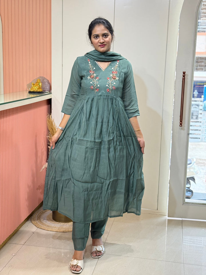Mul Chanderi Silk Kali Pattern Collection – New Arrivals | R138