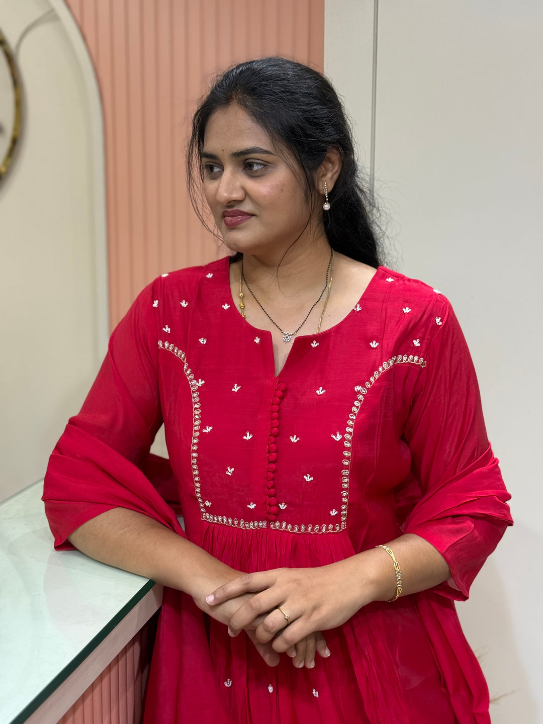 Pure Mul Chanderi Collection with Handwork ( Cotton Lining) | R229