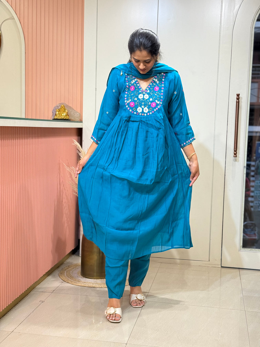 Mul Chanderi Beautiful Collection | R208