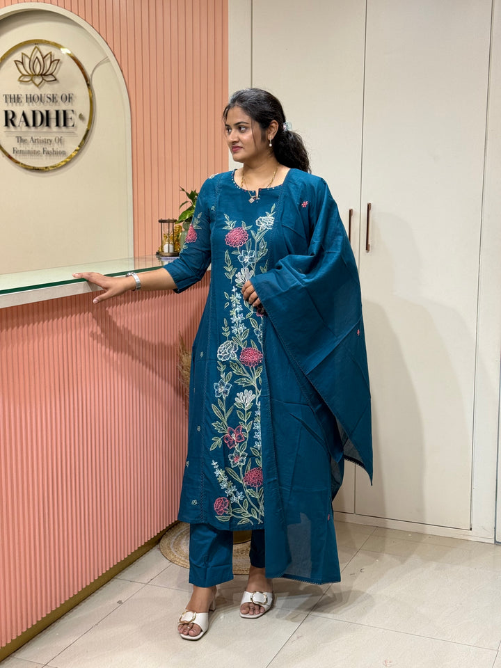 Mul Cotton Collection with Embroidery work (Cotton Lining)| R181