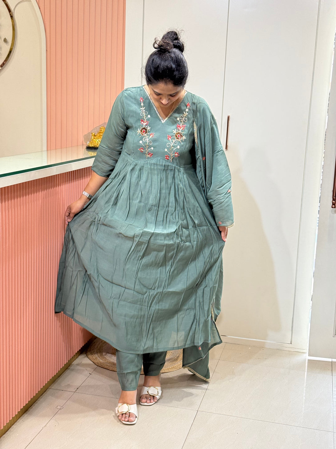 Mul Chanderi Silk Kali Pattern Collection – New Arrivals | R138
