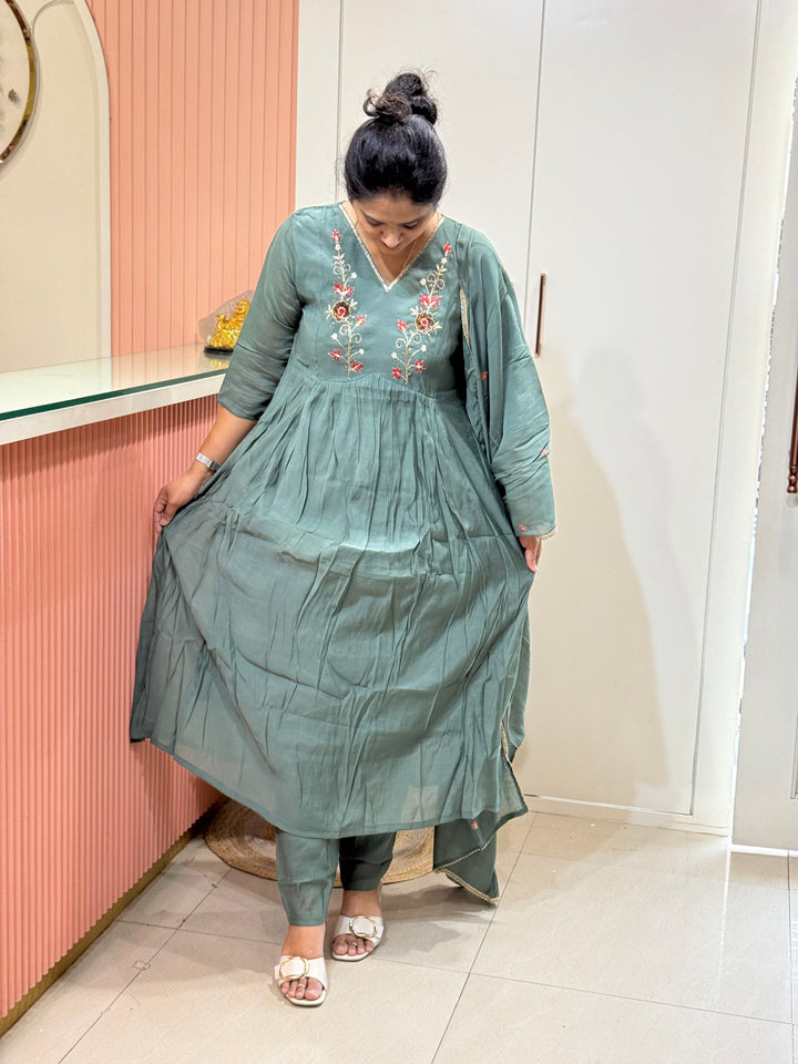 Mul Chanderi Silk Kali Pattern Collection – New Arrivals | R138