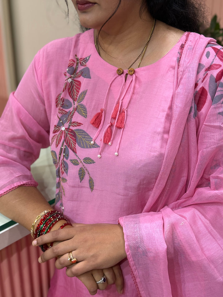 Pure Banarasi Mul Chanderi Exclusive Designer Collection (Cotton Lining)| R218