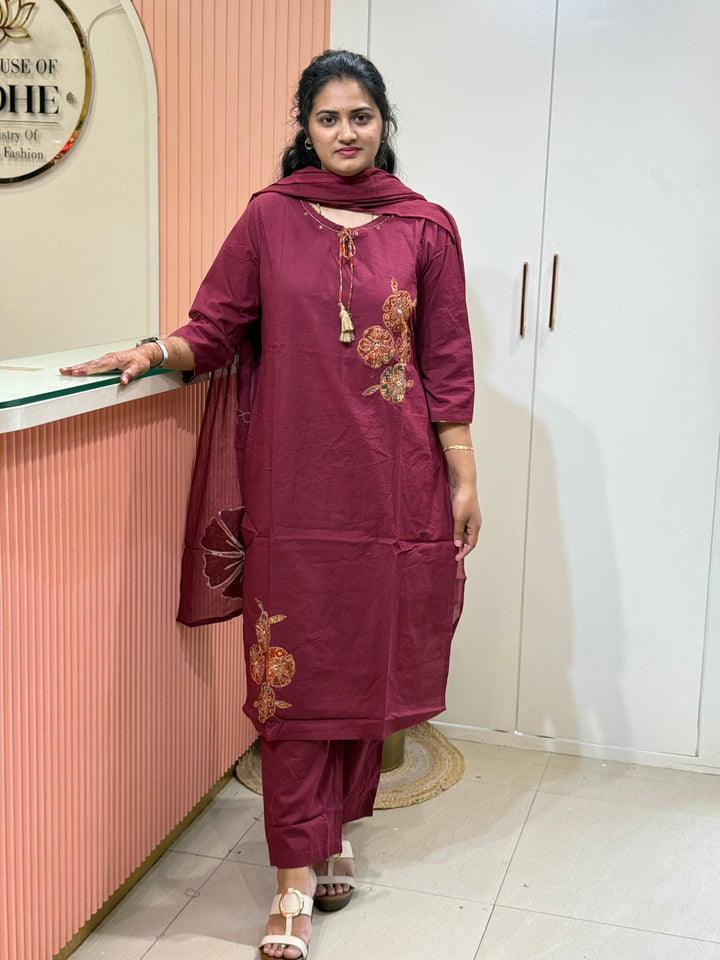 60-60 Cotton 3 Pc Collection –Patch Work | R173