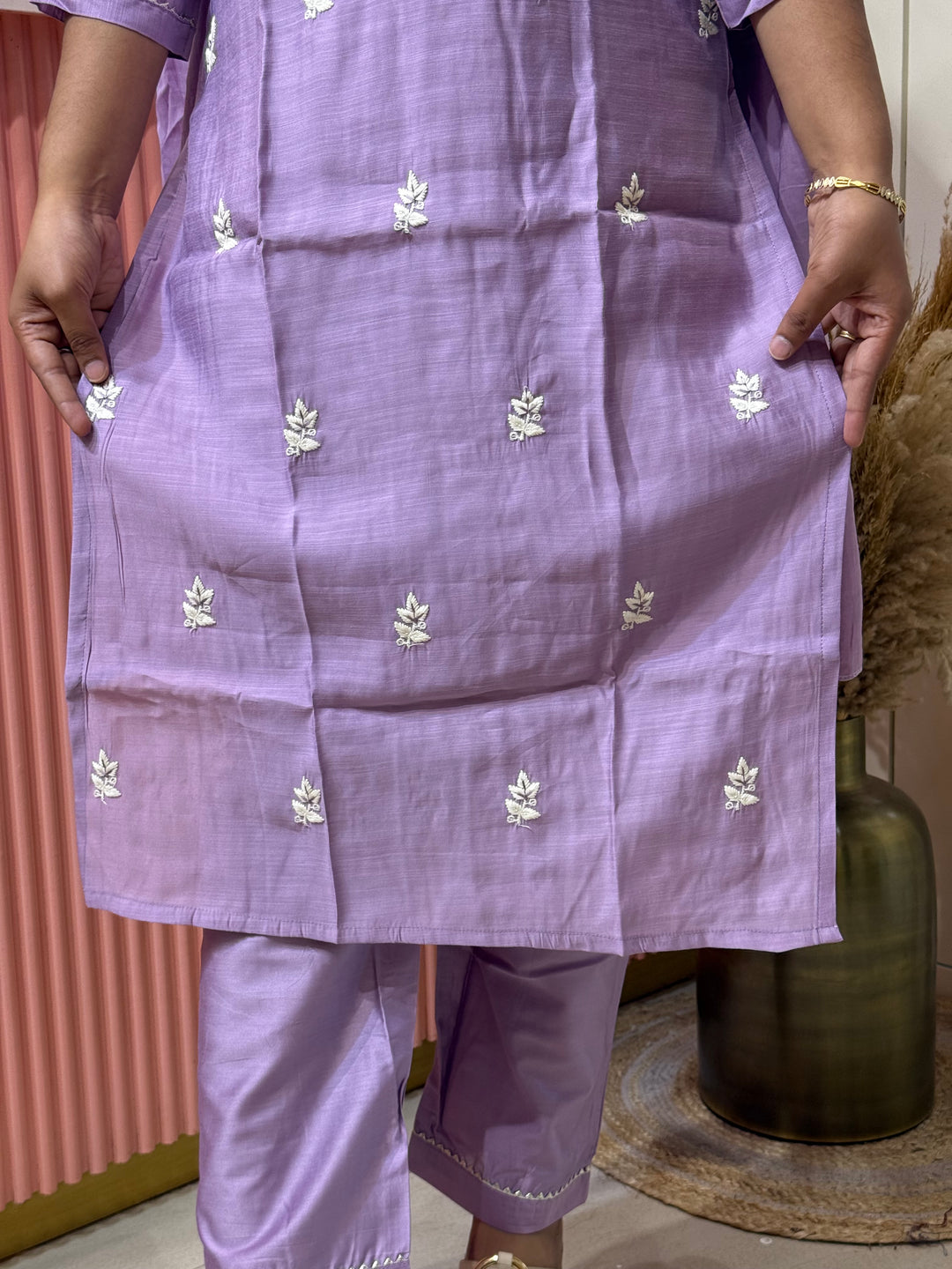 Vatican &amp; Mul Chanderi Embroidered Collection | R209