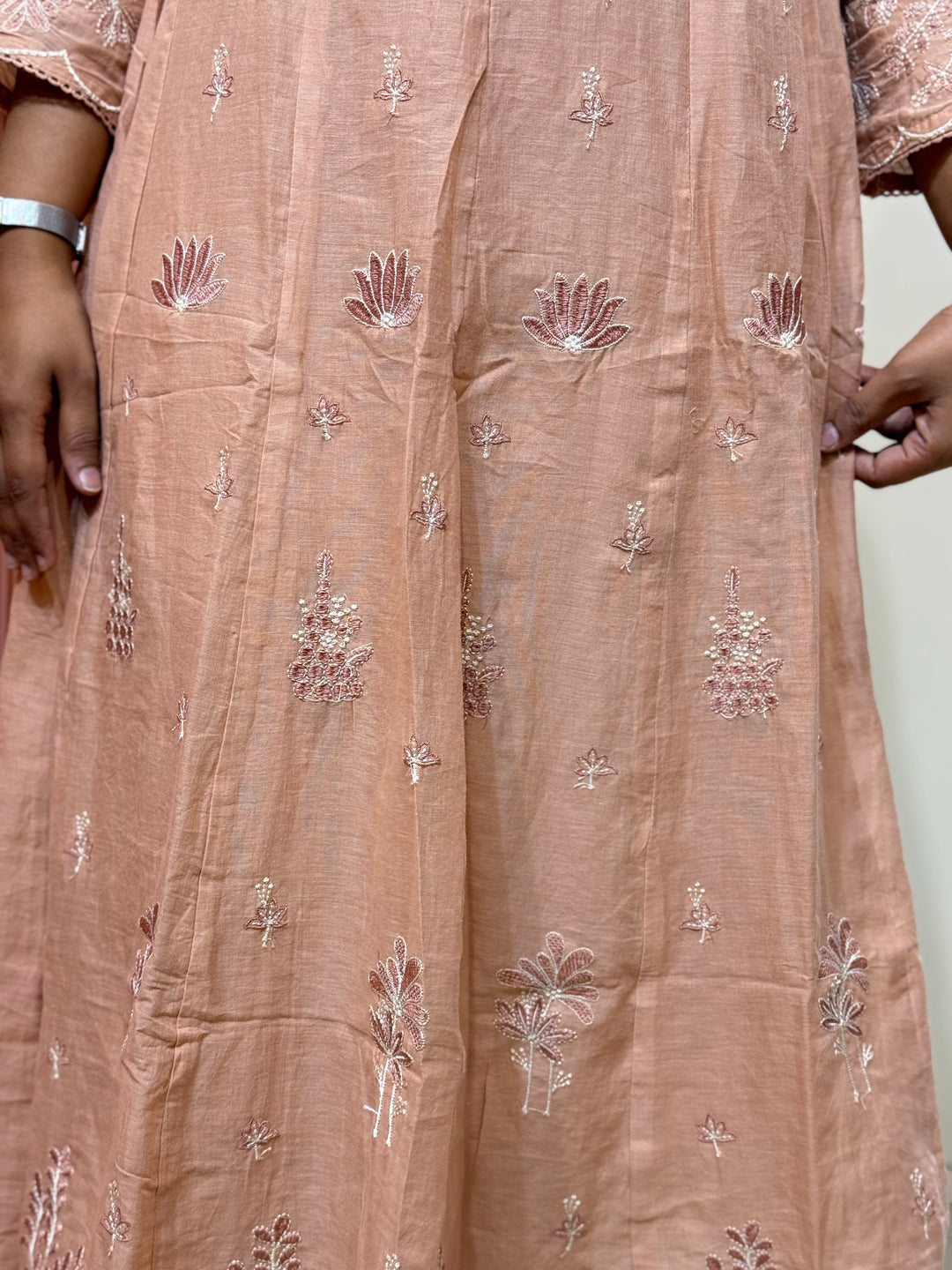 Mul Cotton Collection with Embroidery work (Cotton Lining)| R181