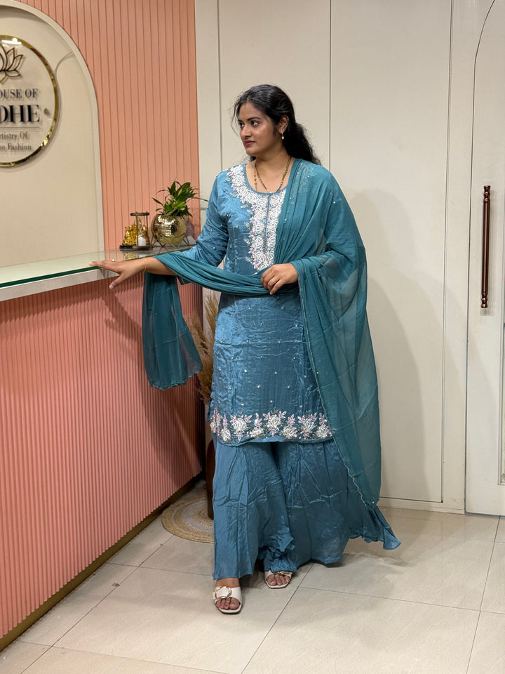 Pure Chinon Collection with Handwork ( flarePlazo) | R223