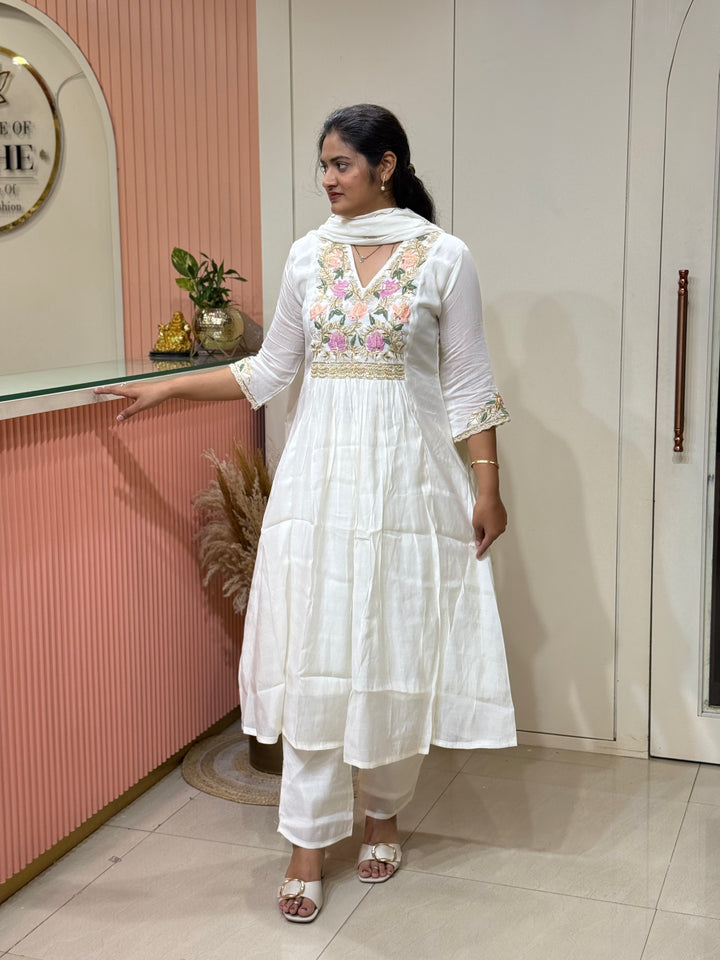 Premium Mul Chanderi Handwork Collection (SuperHit Design)| R206