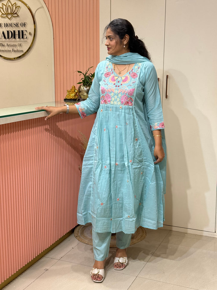 Pure Mul Cotton Embroidered Collection with Cotton Lining | R190