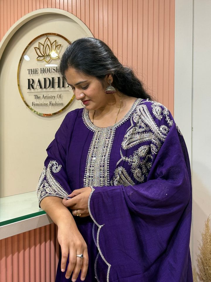 Vichitra Fabric Collection With Elegant Designer Look | RADHE60