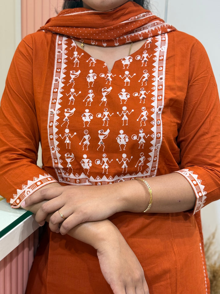 Warli Print Cotton Kurta Set – Summer Special Collection | RADHE84