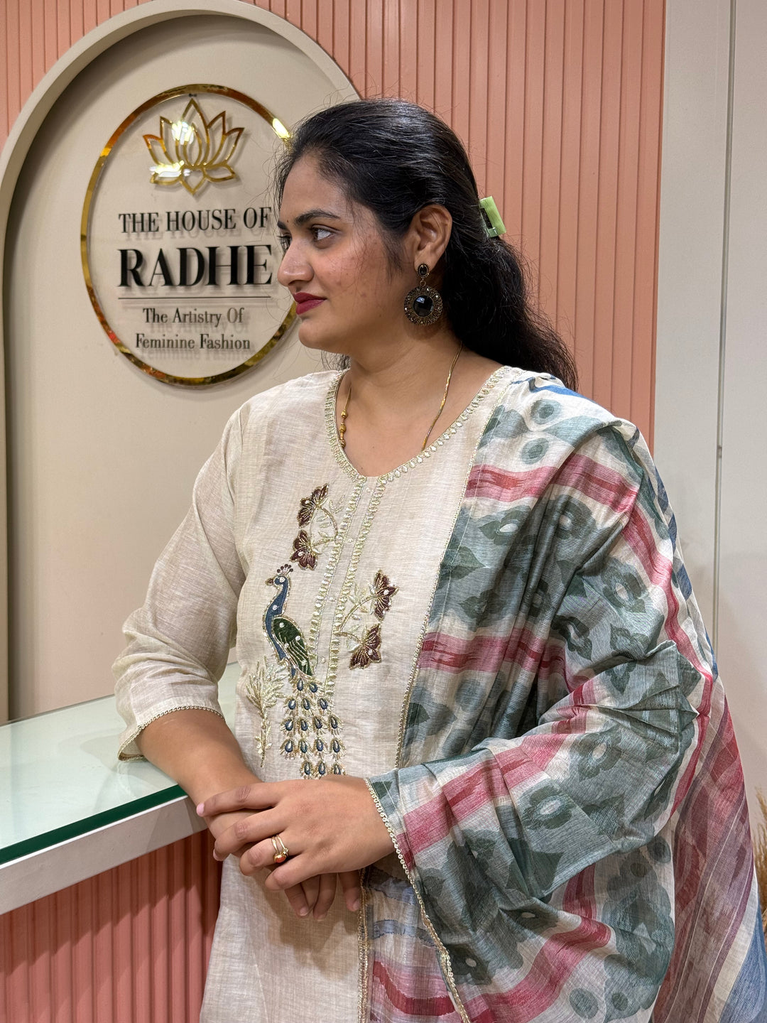 Pure Jamdhani Designer Collection with weaving Dupatta (Cotton Lining) | R211
