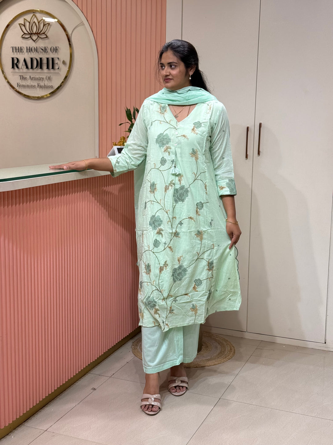Mul Cotton Collection with Embroidery work | R190