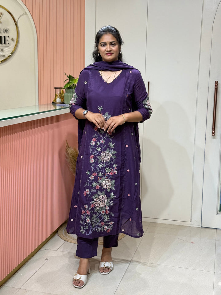 Mul Cotton Collection with Embroidery work (Cotton Lining)| R181