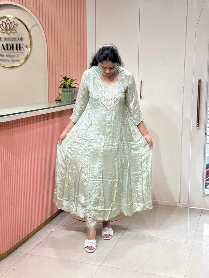 Pure Chinon Handwork Collection Party Wear | R117