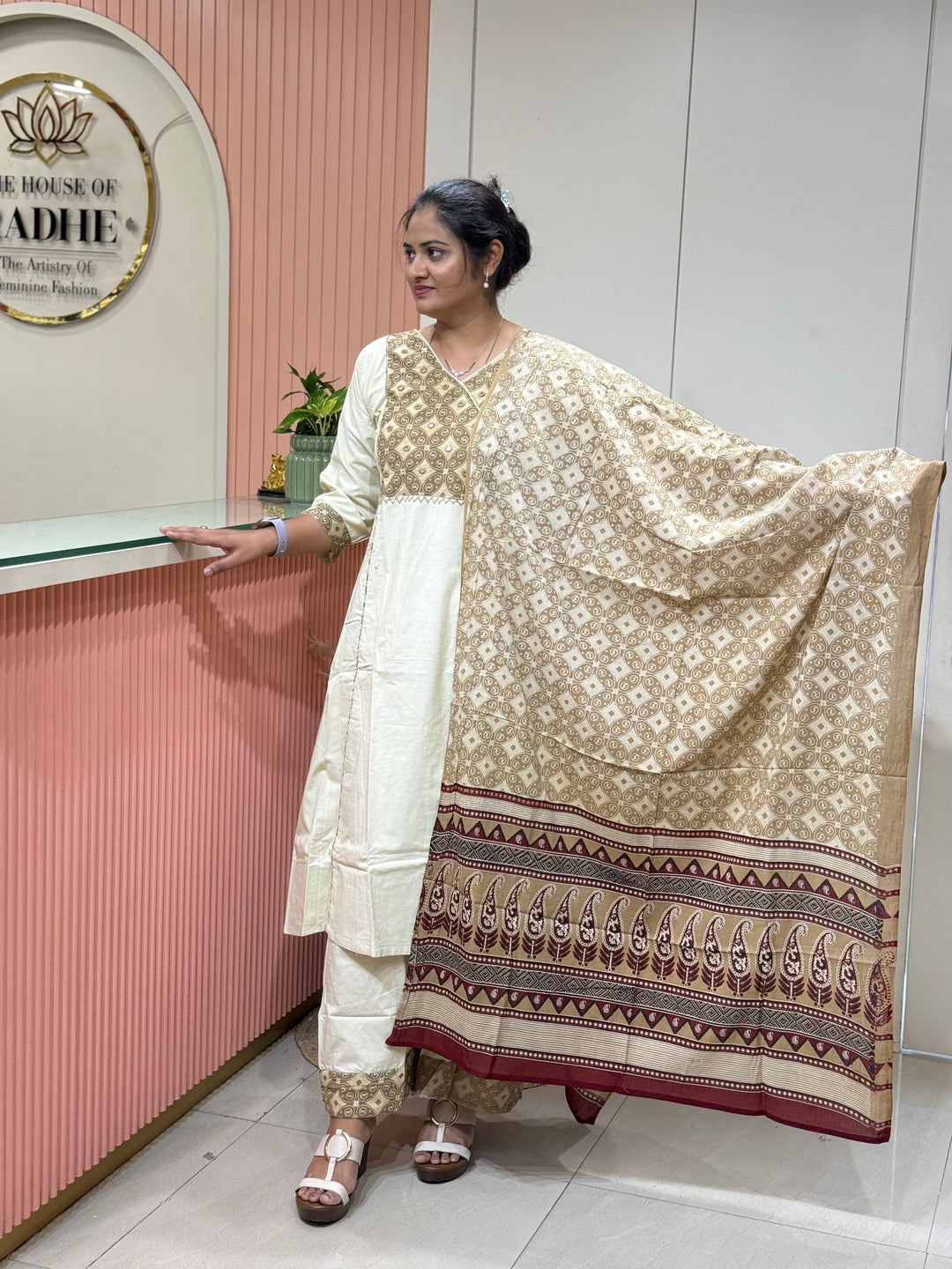Cotton Collection with Patch work ( Full Length Dupatta ) | R210