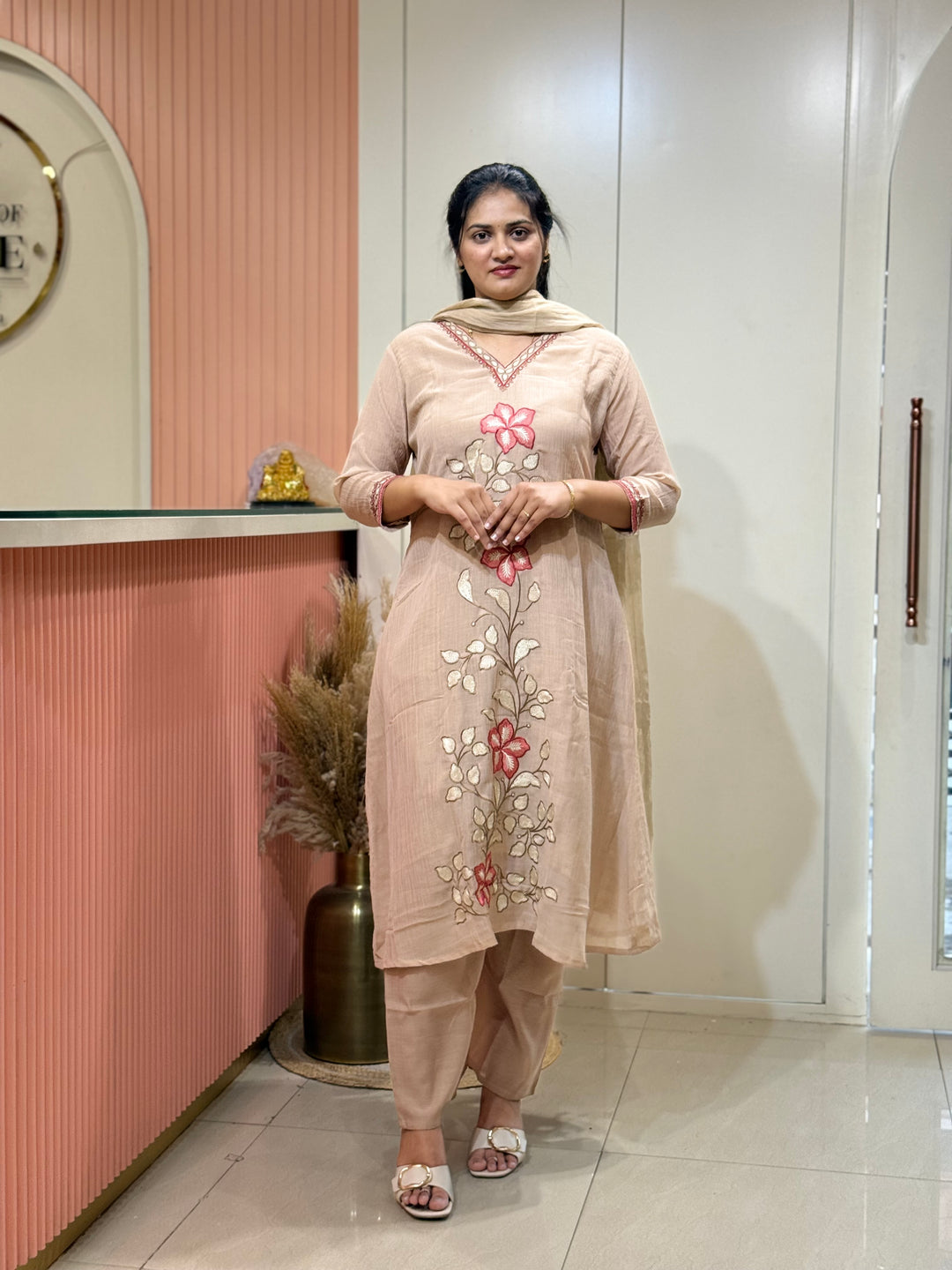 Crush Mul Chanderi Collection With Zari Border Dupatta | R207