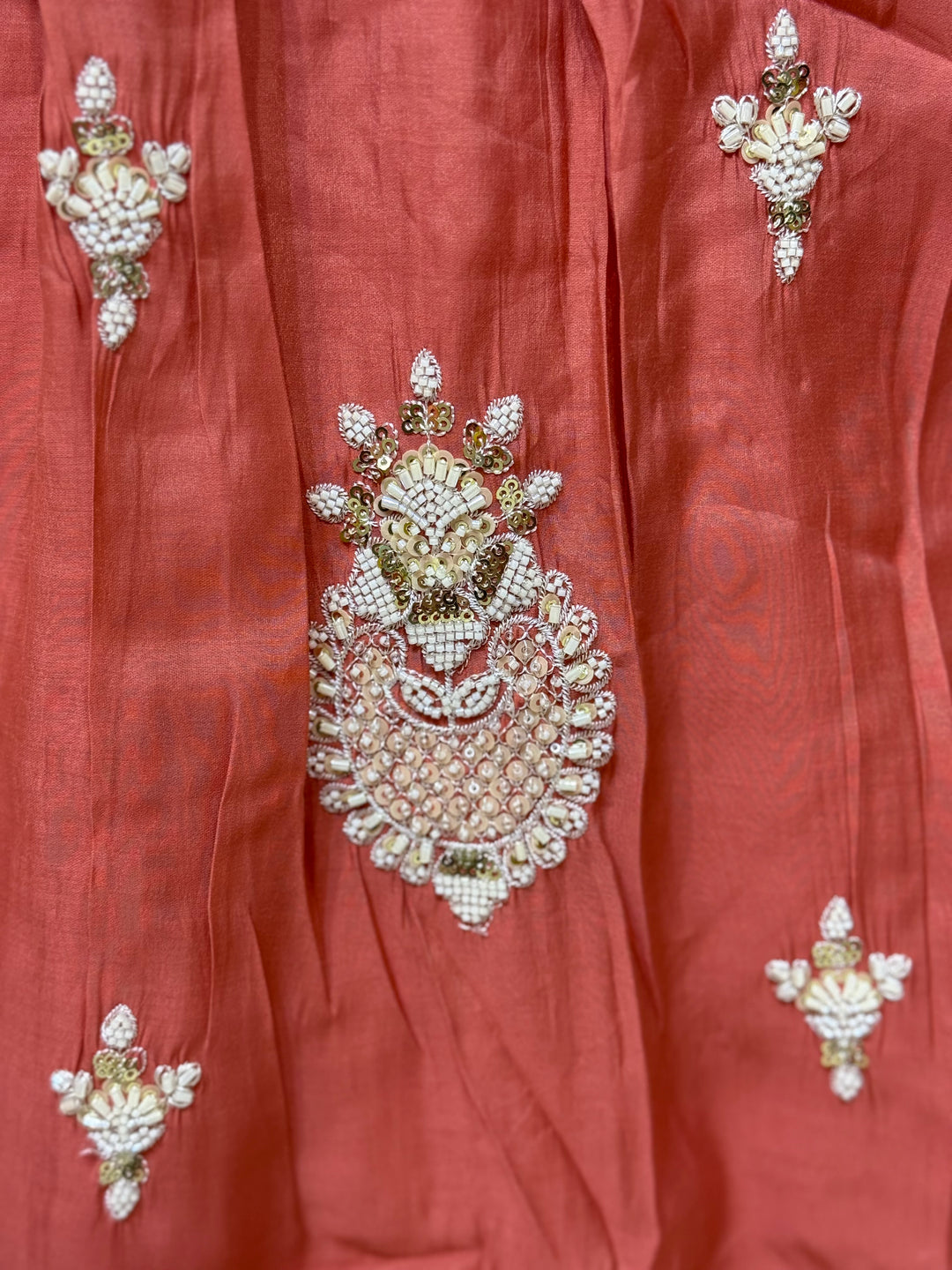 Pure Mul Chanderi handwork collection A Line Pattern | R229