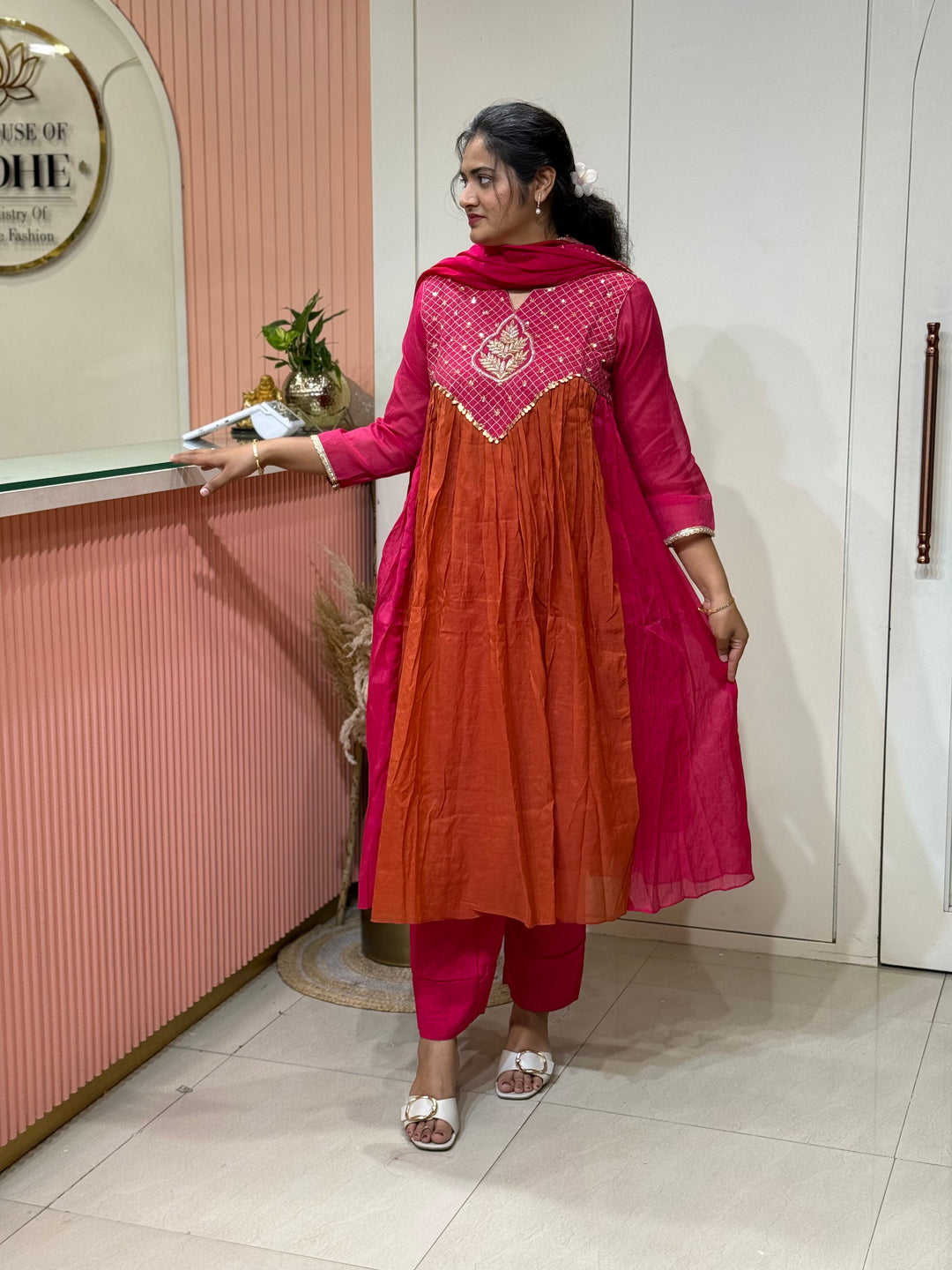 Pure Banarasi Mul Chanderi Exclusive Designer Collection (Cotton Lining)| R218