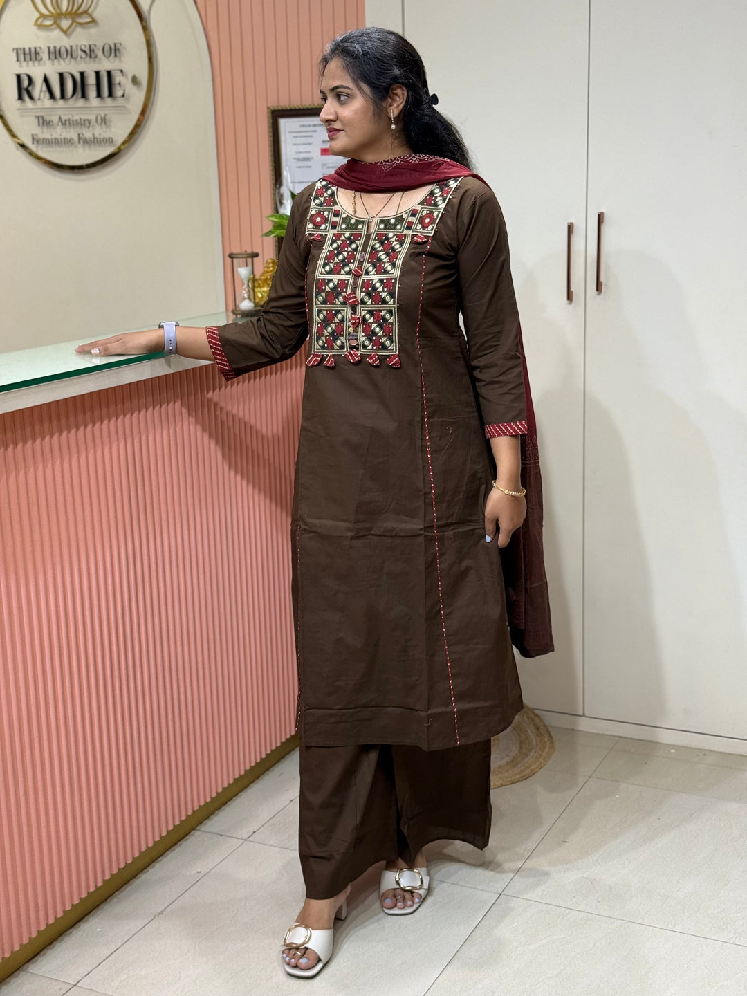 Cotton Patch work Collection with A Line Pattern | R230