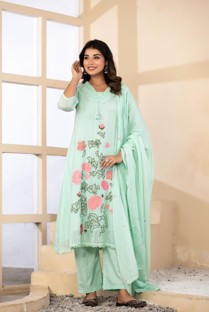 Premium Pure Mul Cotton Collection With Floral Embroidery | R190