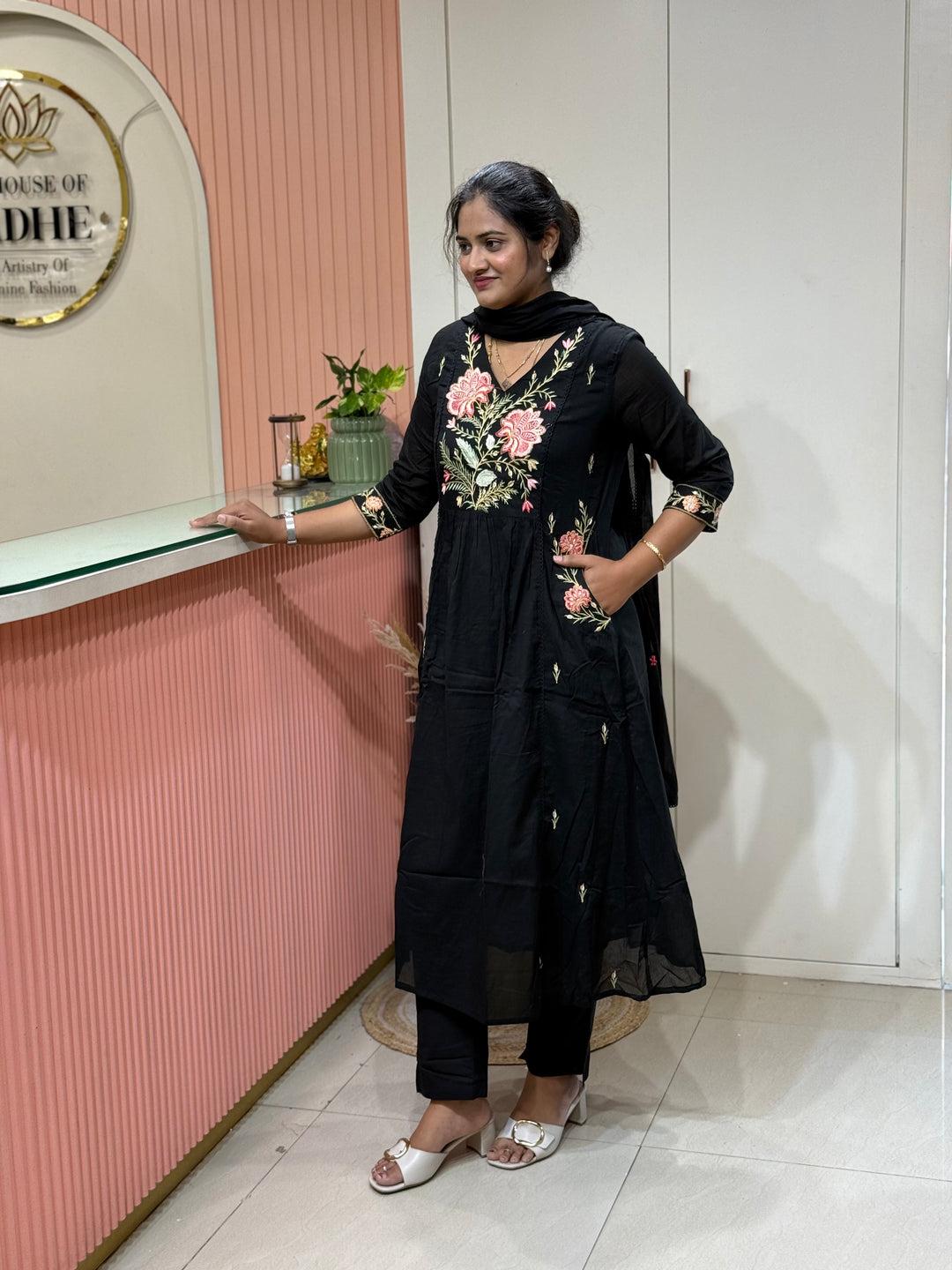 Mul Cotton Collection with Embroidery work (Both the Side Pockets) | R150