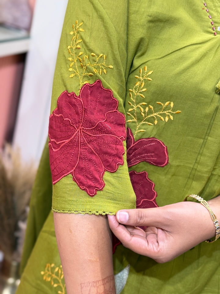 Mul Cotton 3 Pcs Set with cotton lining | R181