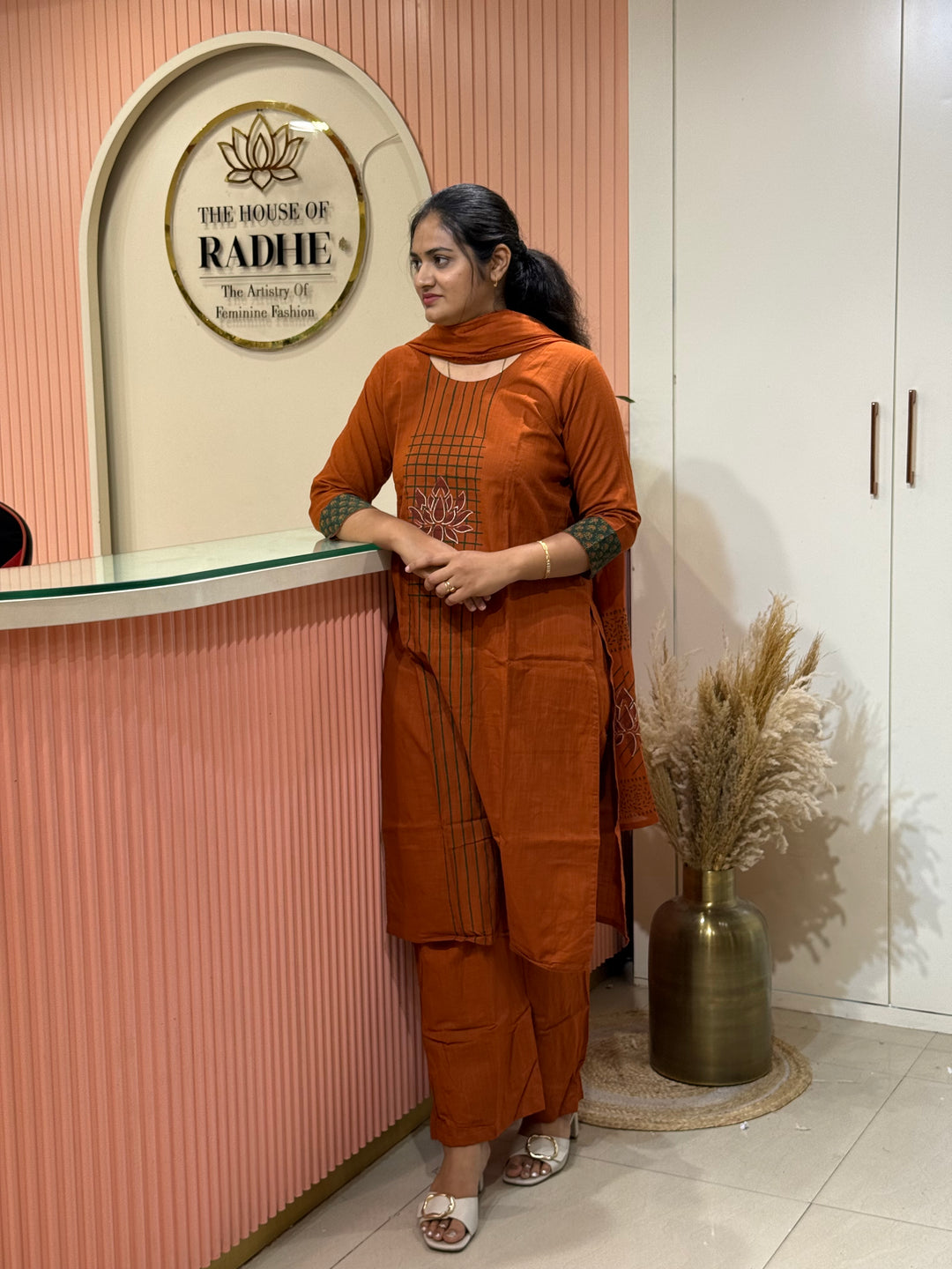 Khadi Cotton Collection with Hand Paint | R210