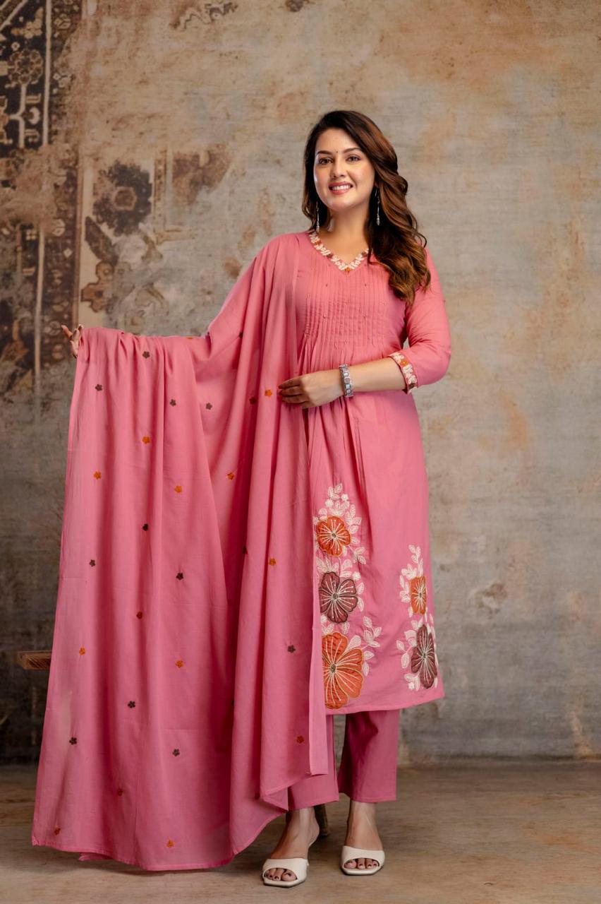 Mulmul Cotton New Collection With Embroidery Work | R190