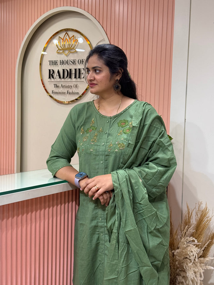 Khadi Cotton Collection with  Embroidery work | R220