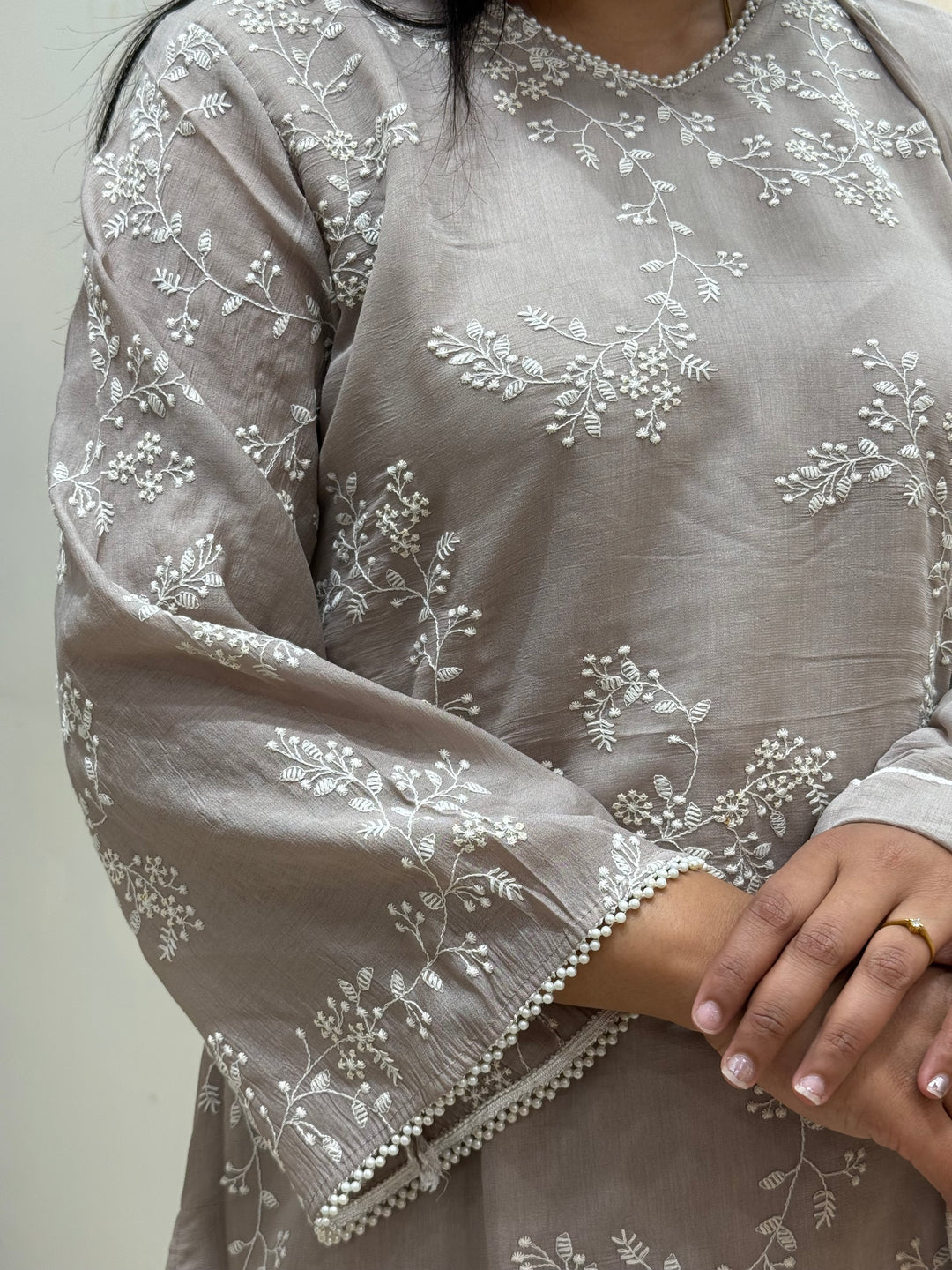 Mul Chanderi with Embroidery work| R205