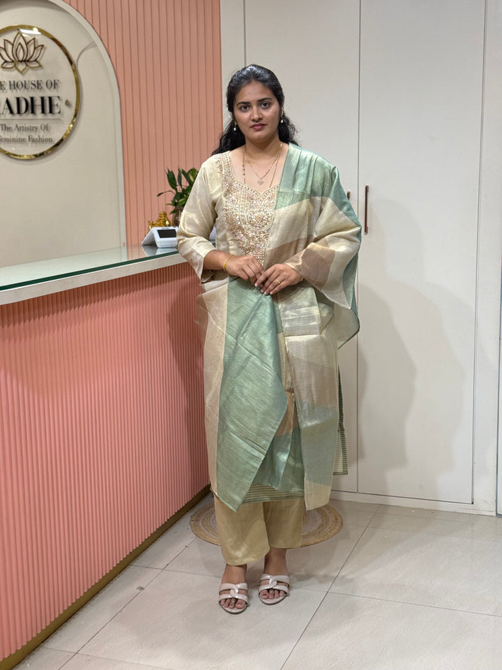 Pure Tissue Collection | Neck Handwork &amp; Beautiful Dupatta | R148