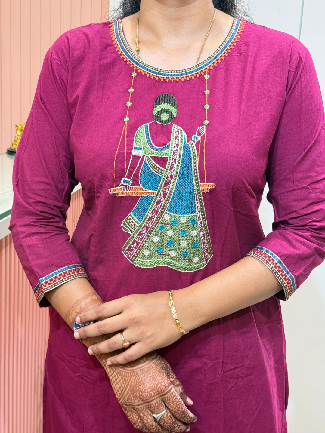 Cotton 2 Pc Embroidered Collection – Front &amp; Back Work | R137